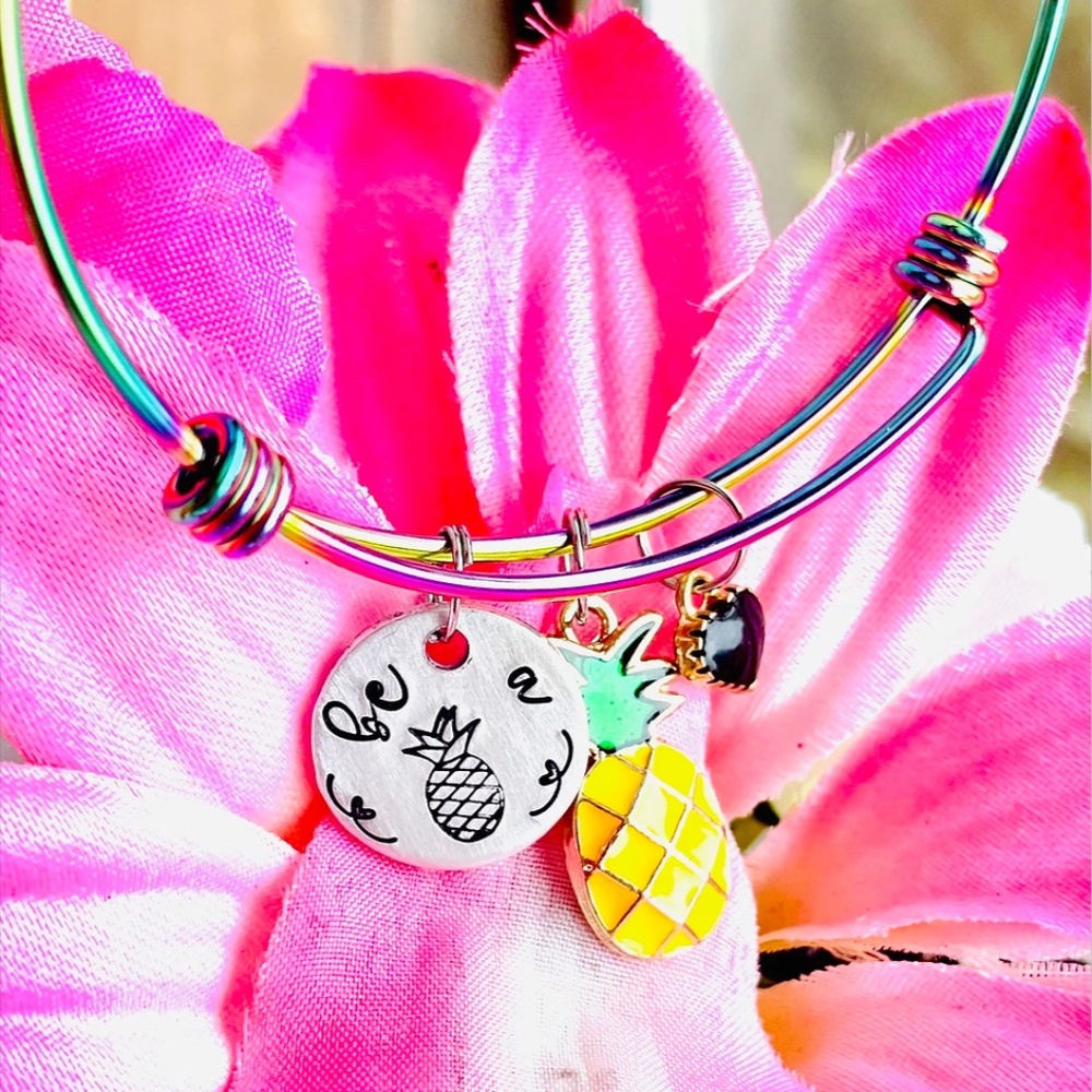 Pineapple Bracelet - Be A Pineapple - Pineapple Gifts - Pineapple Jewelry